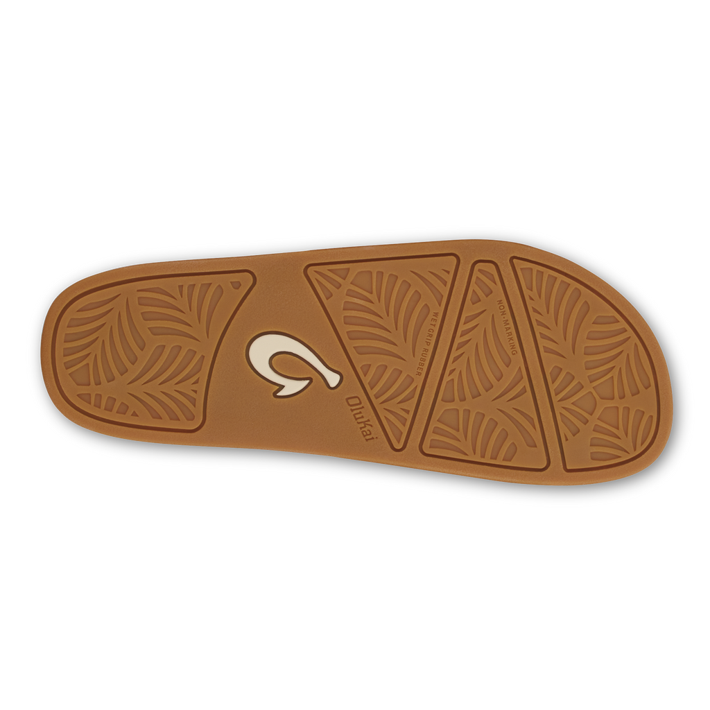 Hoala Slide Women's Leather Slide Sandals - Tan / Puka