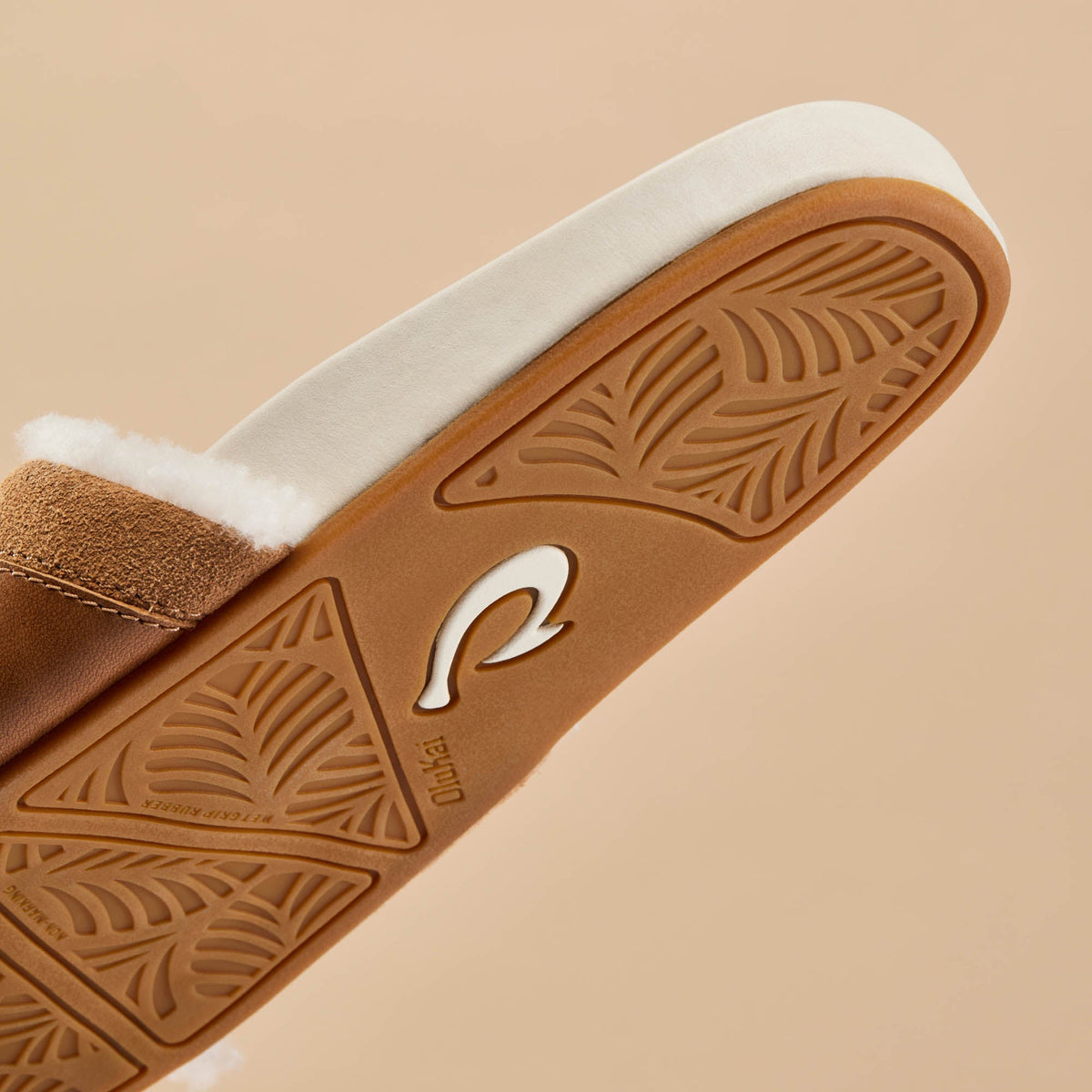 Hoala Slide Women's Leather Slide Sandals - Tan / Puka