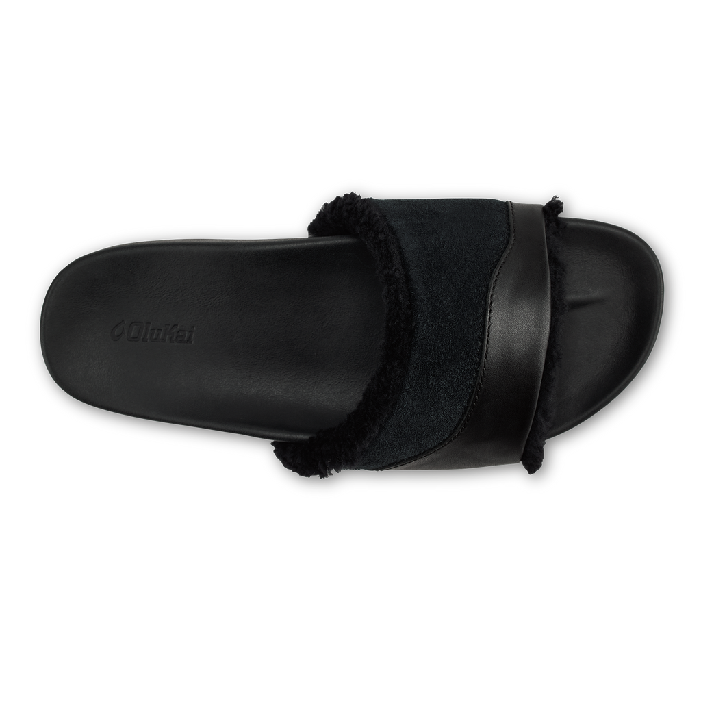 Hoala Slide Women's Leather Slide Sandals - Black