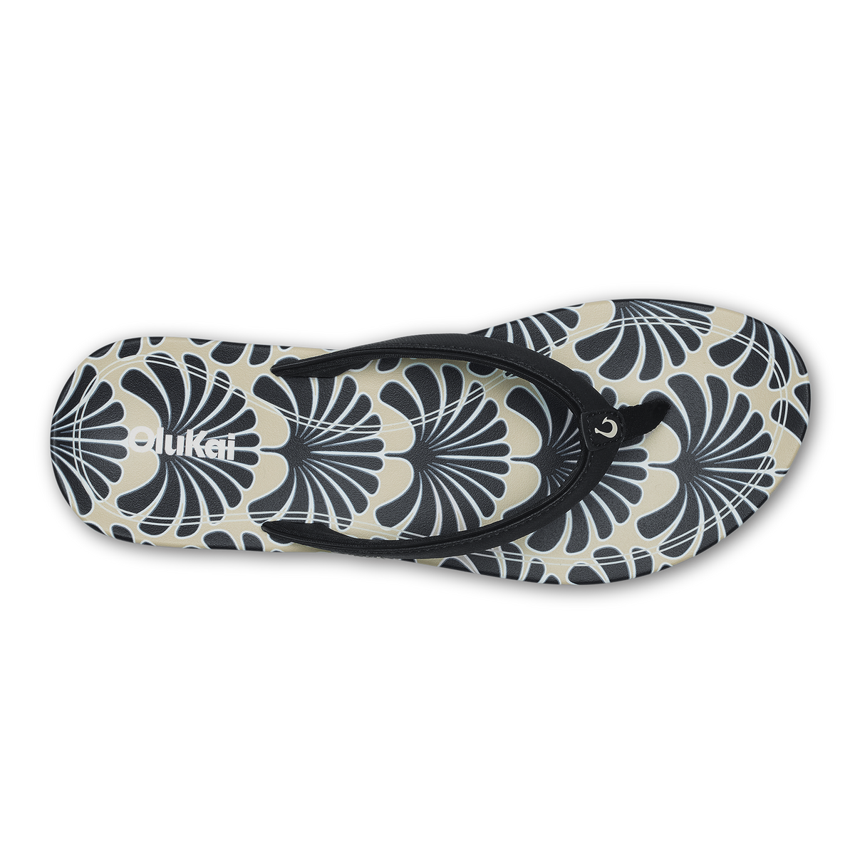 Uiki Women's Beach Sandals - Black / Pa'i