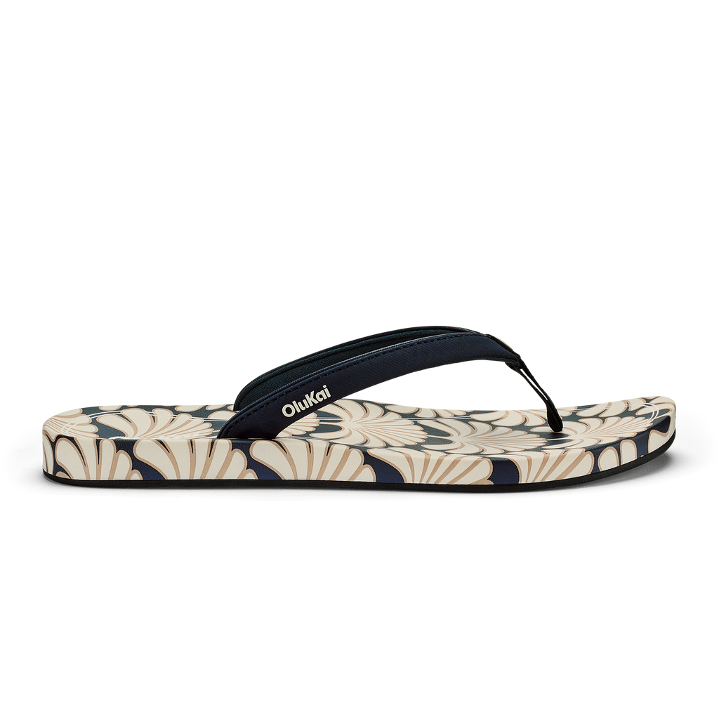 Uiki Women's Beach Sandals - Trench Blue / Pa'i
