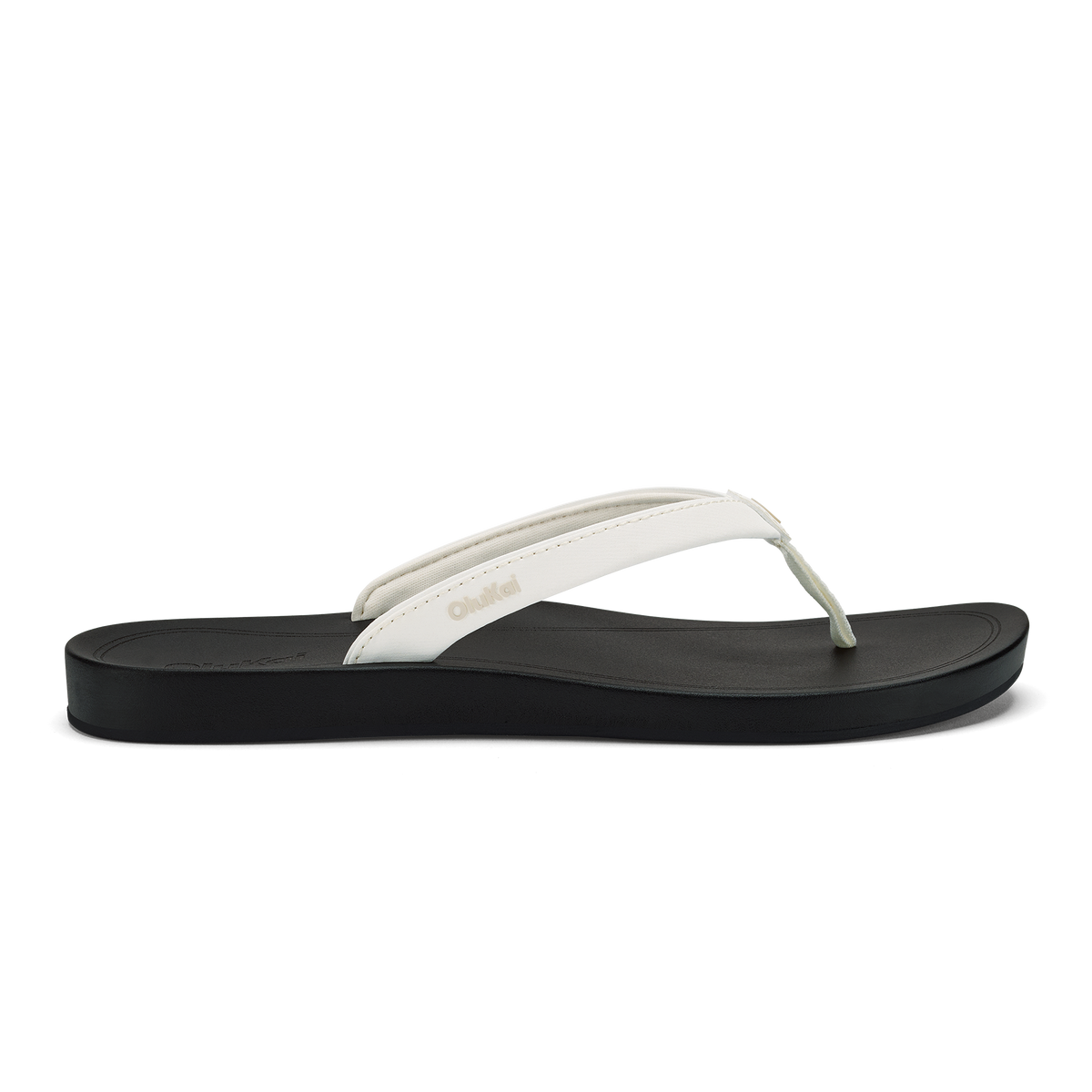 Uiki Women's Beach Sandals - Bright White / Lava Rock