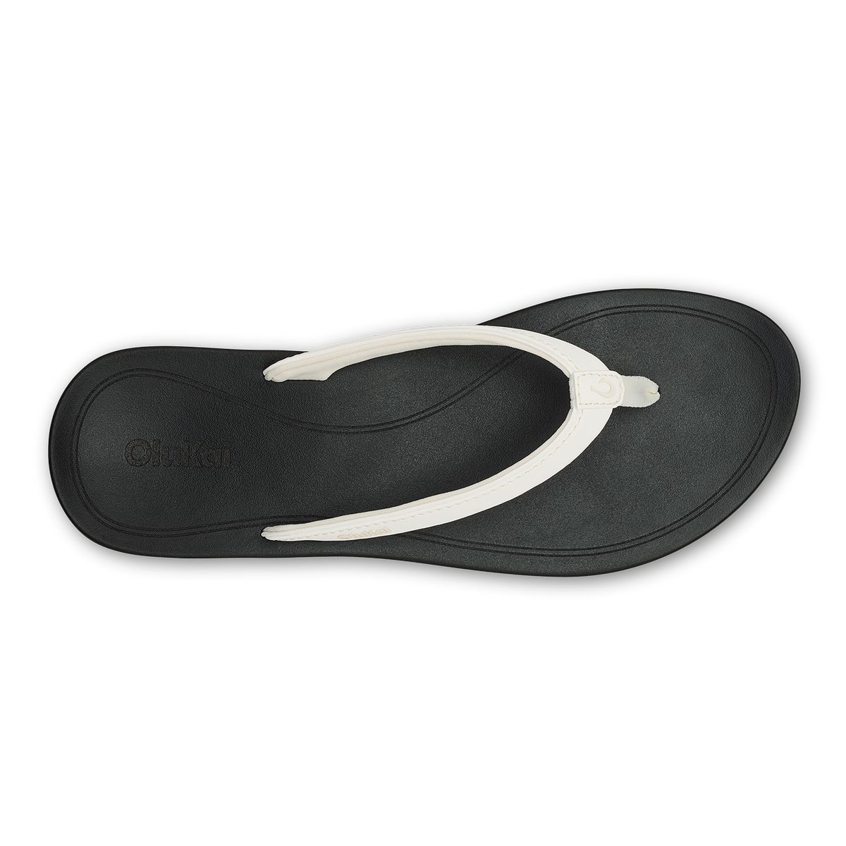Uiki Women's Beach Sandals - Bright White / Lava Rock
