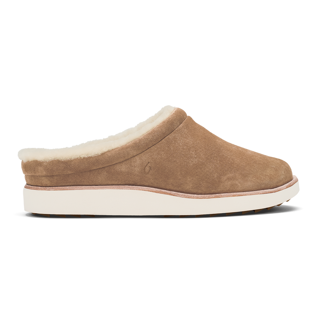 Mani Women's Leather Mule Slippers - Tan / Golden Sand