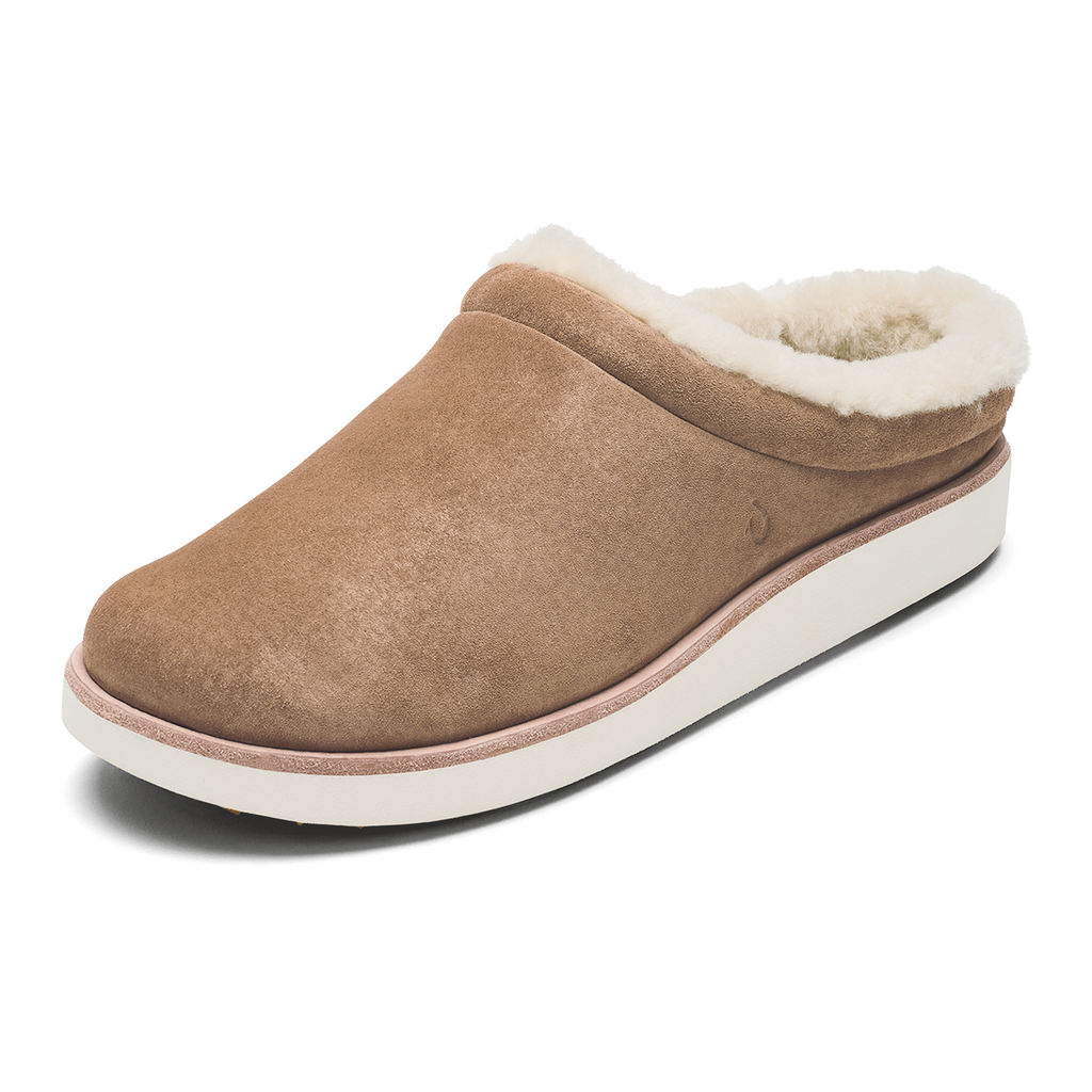 Mani Women's Leather Mule Slippers - Tan / Golden Sand