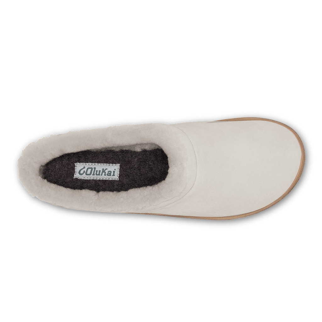 Mani Women's Leather Mule Slippers - Puka / Golden Sand