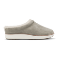 Mani Women's Leather Mule Slippers - Taupe Grey / Golden Sand