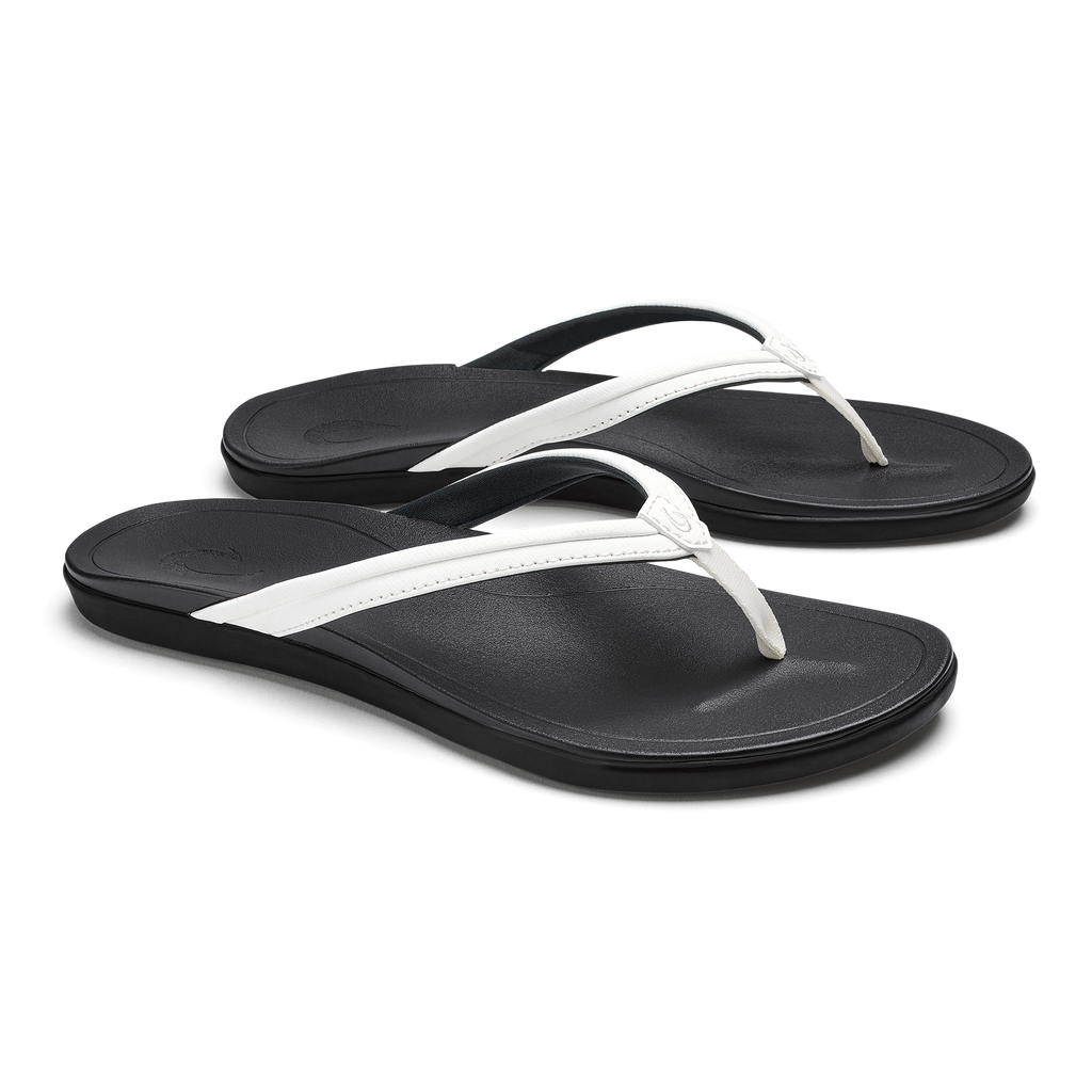 Hoopio Malua Women's Beach Sandals - Bright White / Bright White