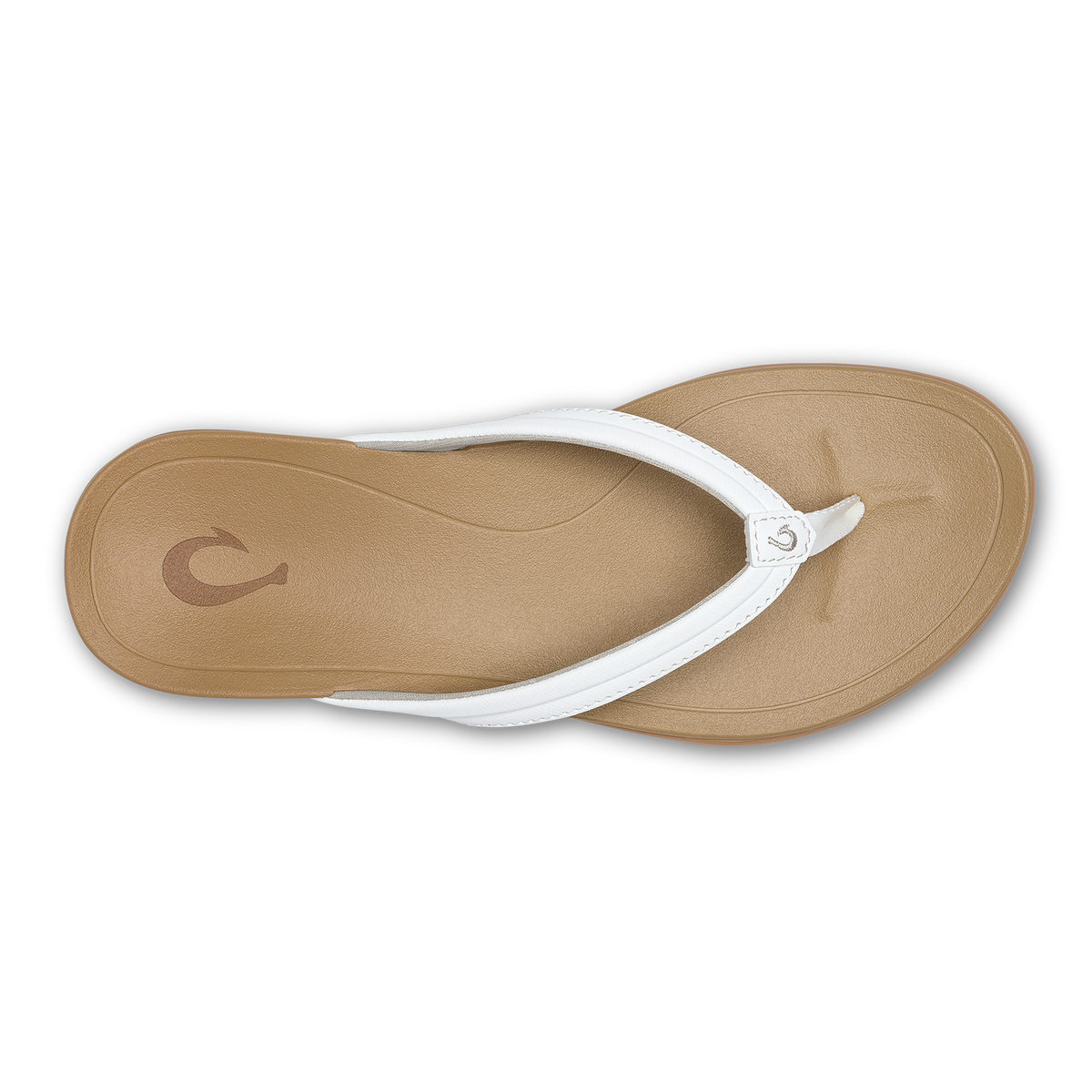 Hoopio Malua Women's Beach Sandals - Bright White / Warm Sand