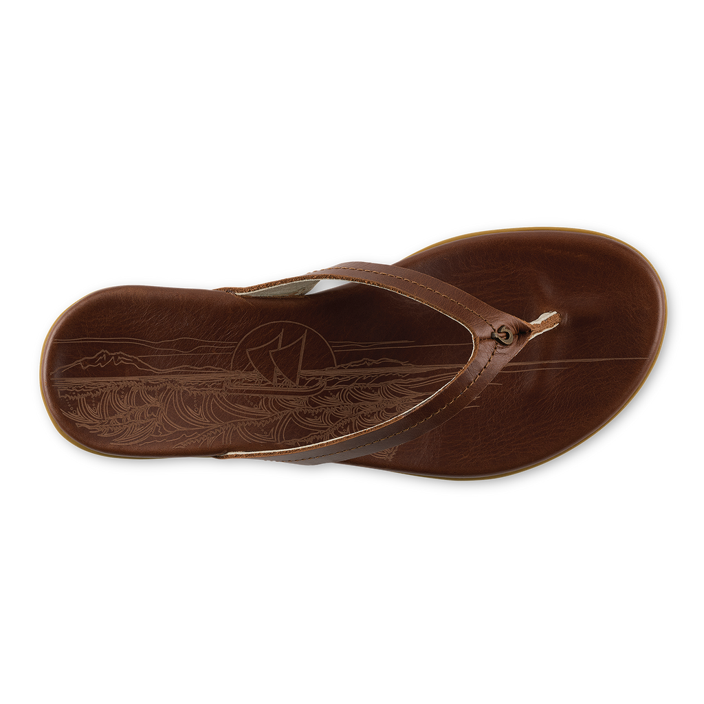 Hokulea Kia Women's Beach Sandals - Toffee / Toffee