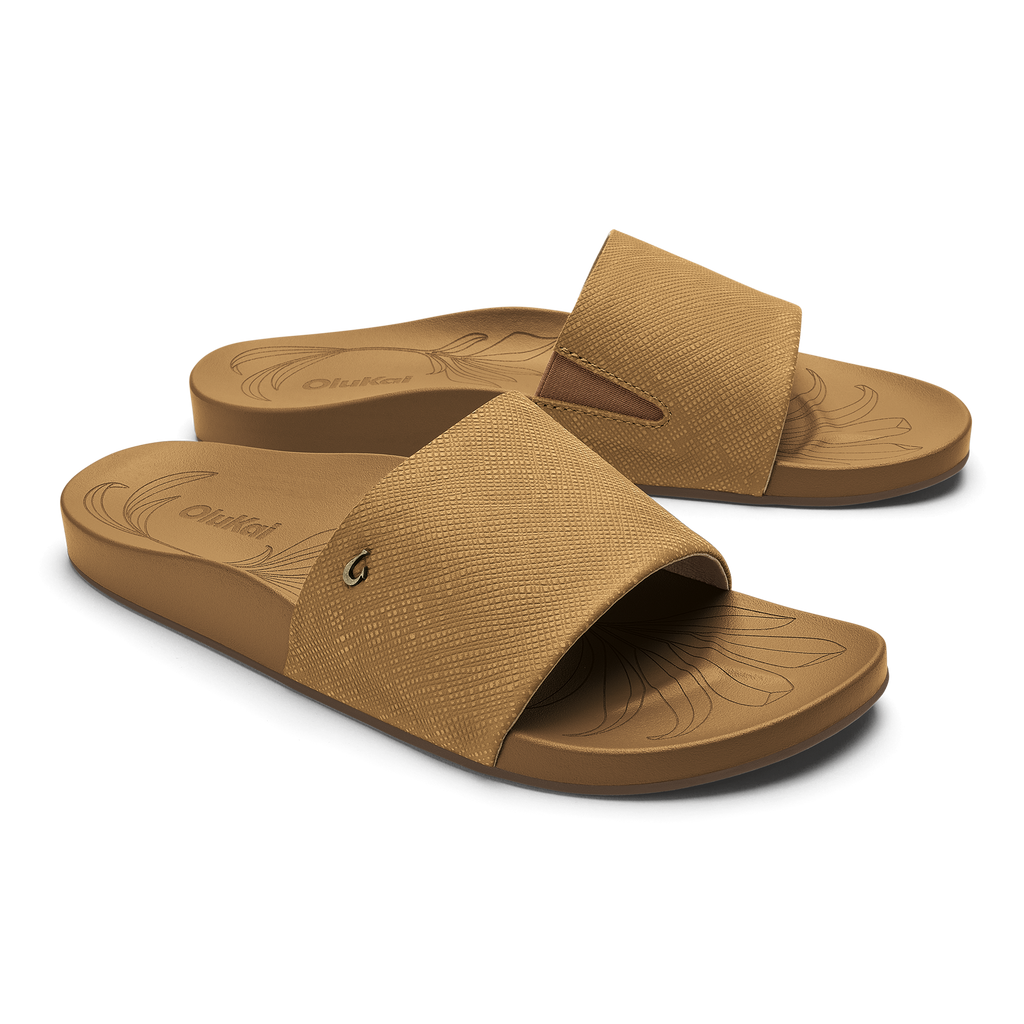 Kipea Pono Women's Slide Sandals - Sahara / Crosshatch