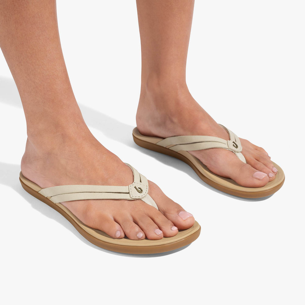 Hoopio Hui Women's Beach Sandals - Tapa / Warm Sand