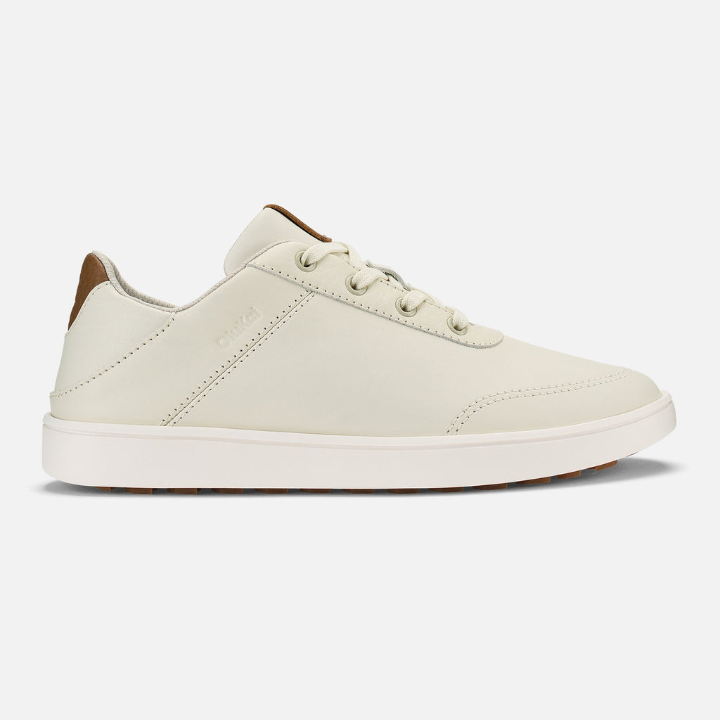 Puakea Women's Golf Shoes - White Sand / Tan