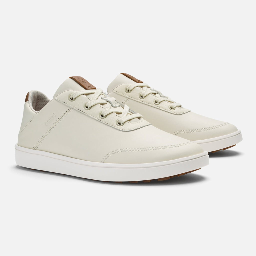 Puakea Women's Golf Shoes - White Sand / Tan