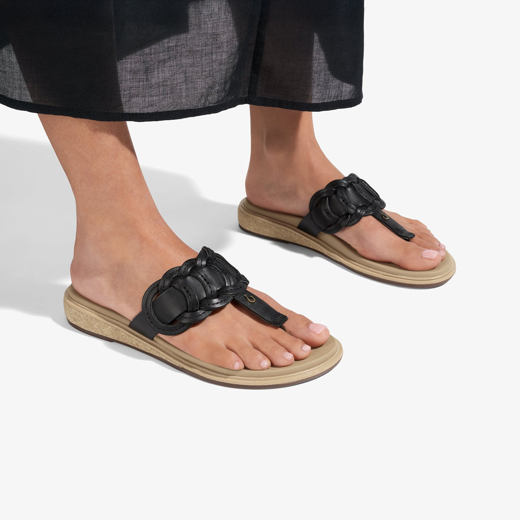 Kanani Vario Women's Beach Sandals - Black / Warm Sand