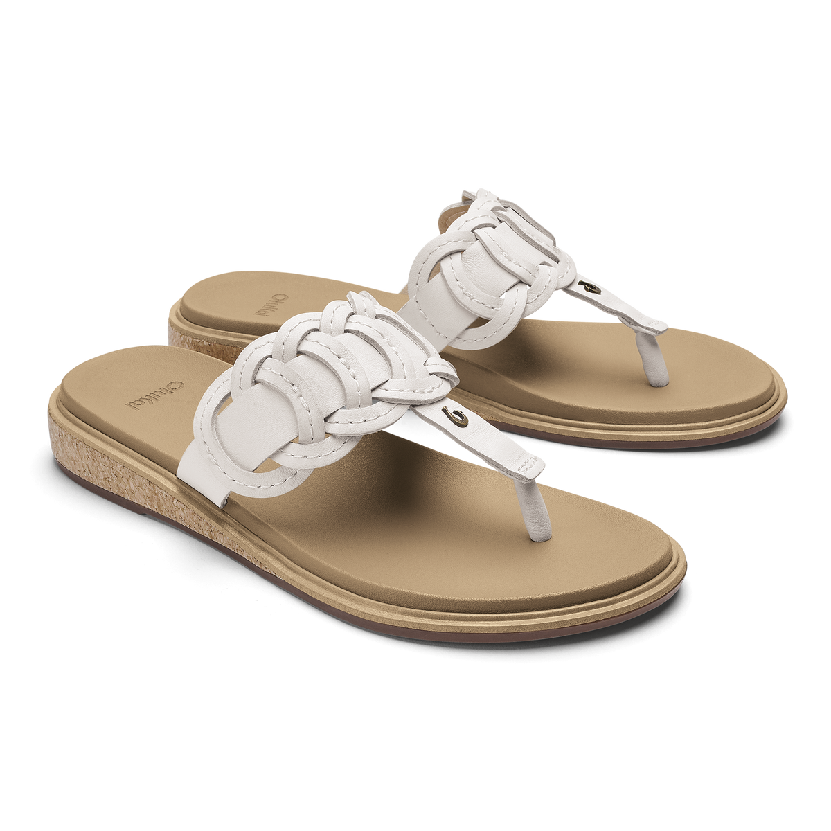 Kanani Vario Women's Beach Sandals - Bright White / Warm Sand