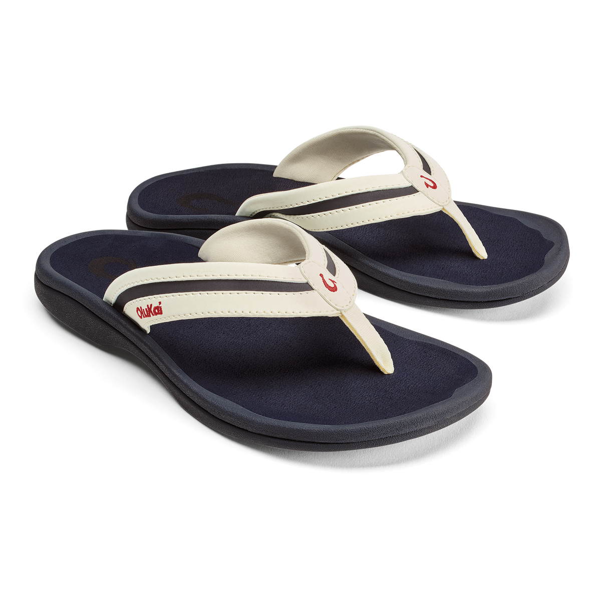 Ohana Palua Women's Beach Sandals - White Sand / Americana