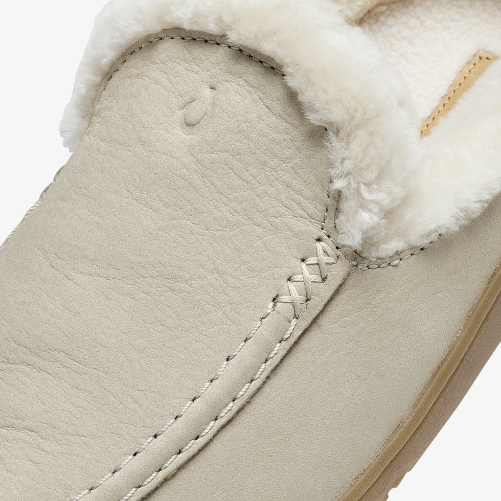 Nohea Kolo Women's Mule Slipper - Ecru / Ecru