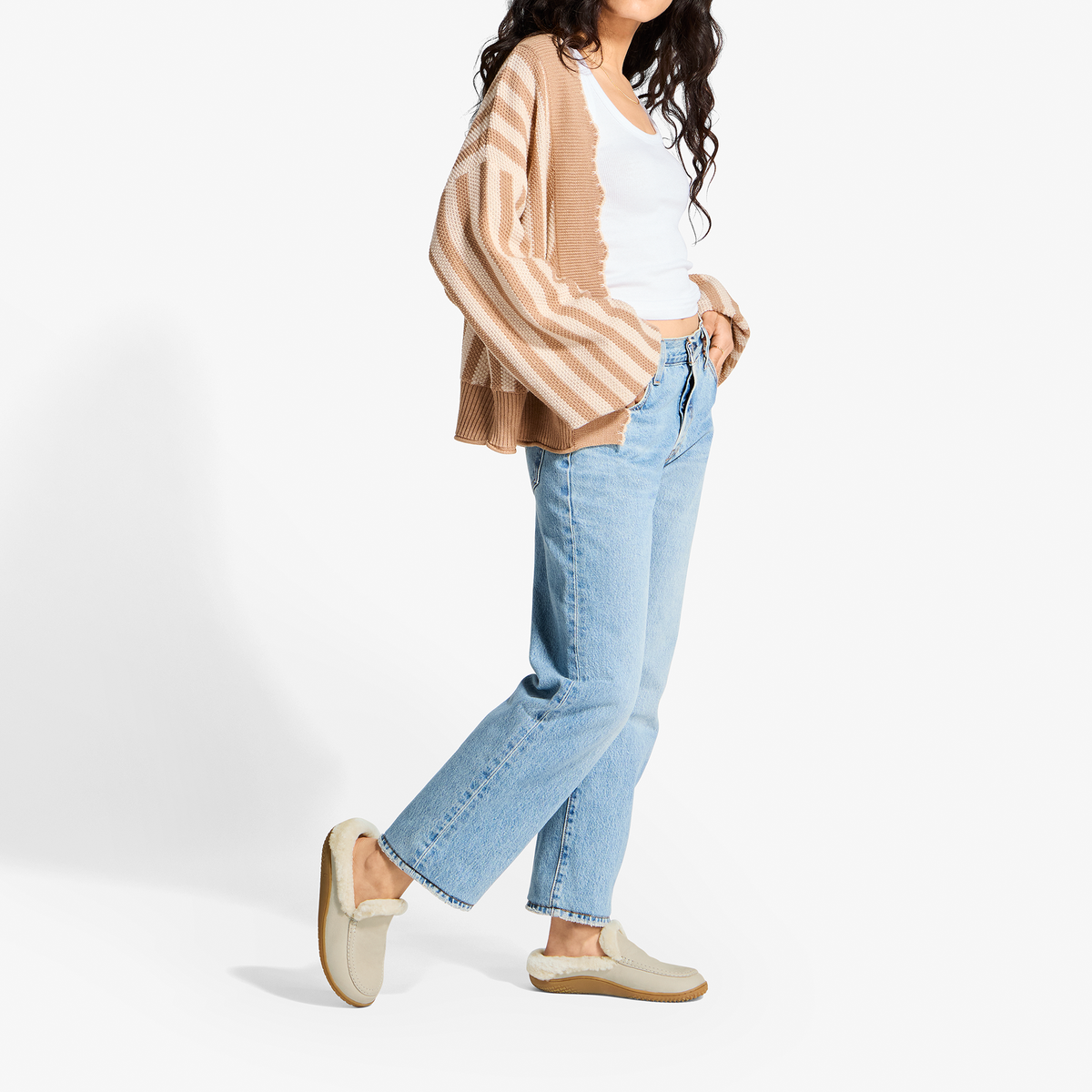 Nohea Kolo Women's Mule Slipper - Ecru / Ecru