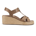 Ihi Women's Wedge Sandals - Tan / Tan