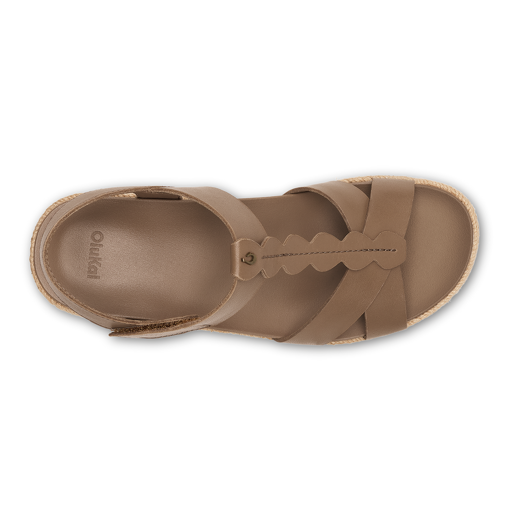 Ihi Women's Wedge Sandals - Tan / Tan