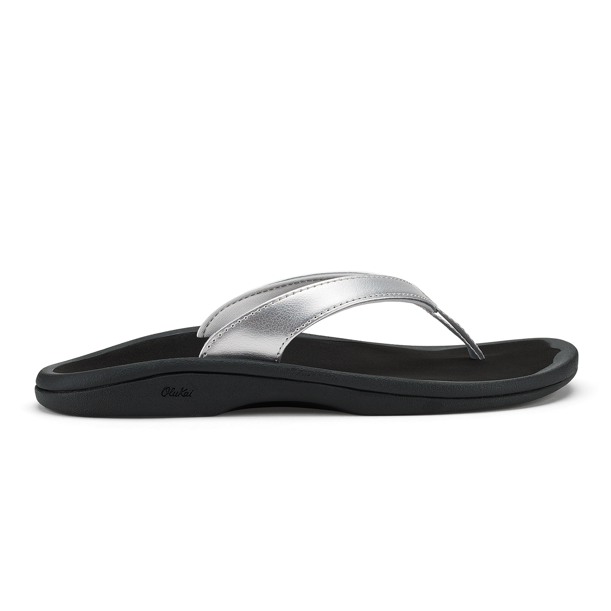 Ohana Lahi Women's Beach Sandals - Silver / Black