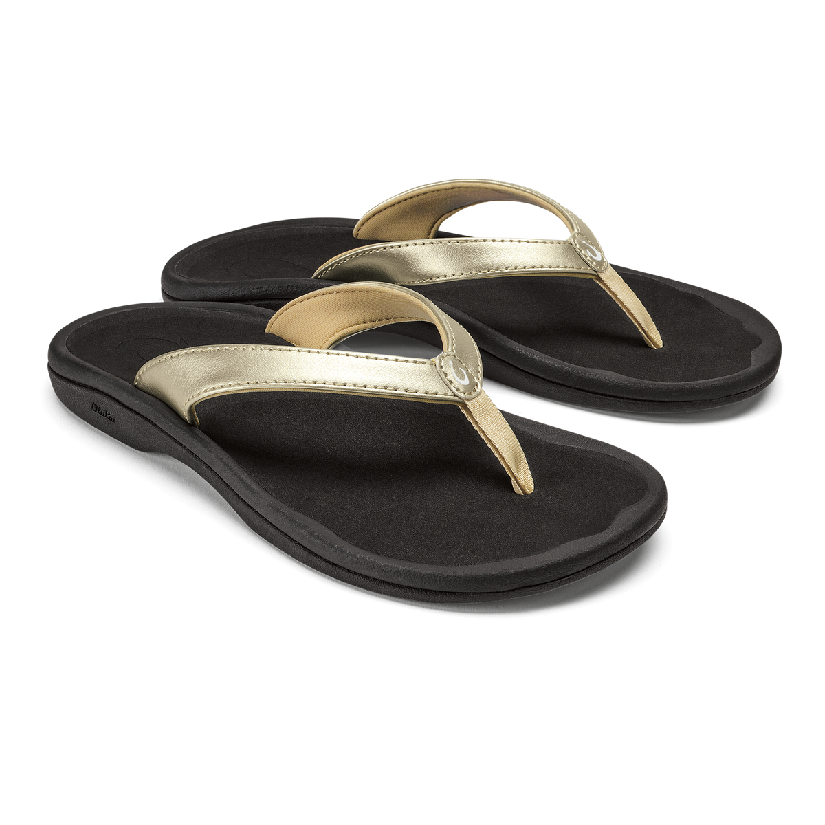 Ohana Lahi Women's Beach Sandals - Gold / Black