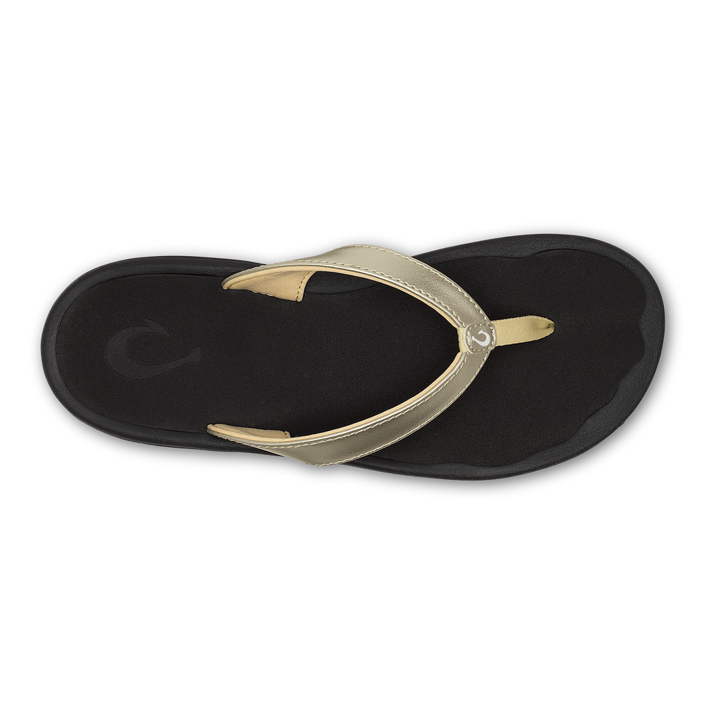 Ohana Lahi Women's Beach Sandals - Gold / Black