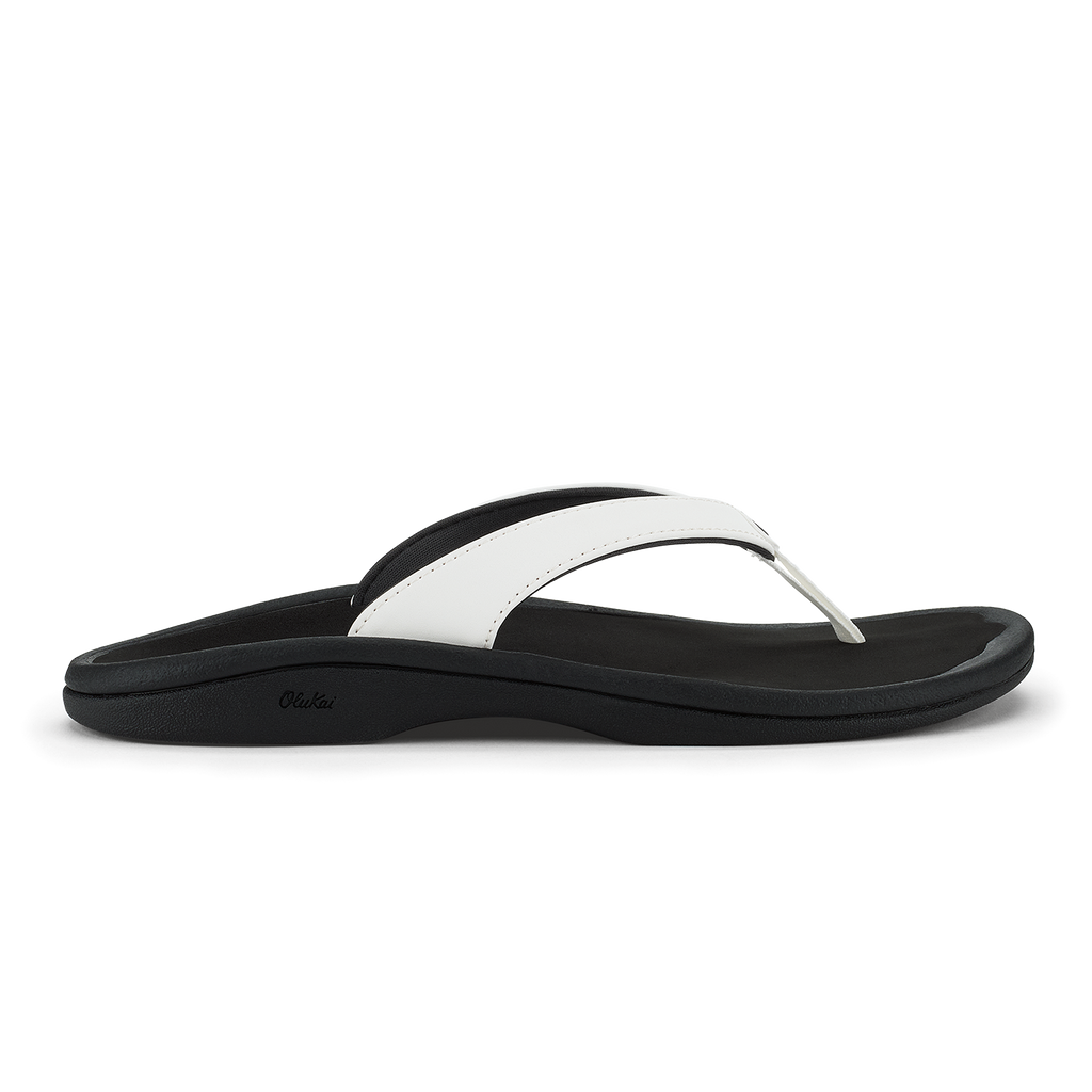 Ohana Lahi Women's Beach Sandals - White Sand / Black