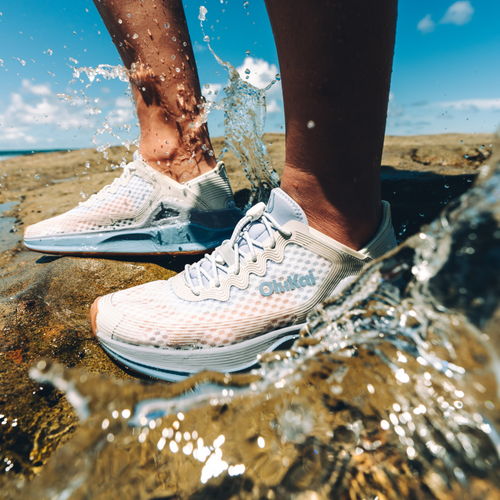 Ahi Women's Performance Marine Shoe - Bright White / Lanai Breeze