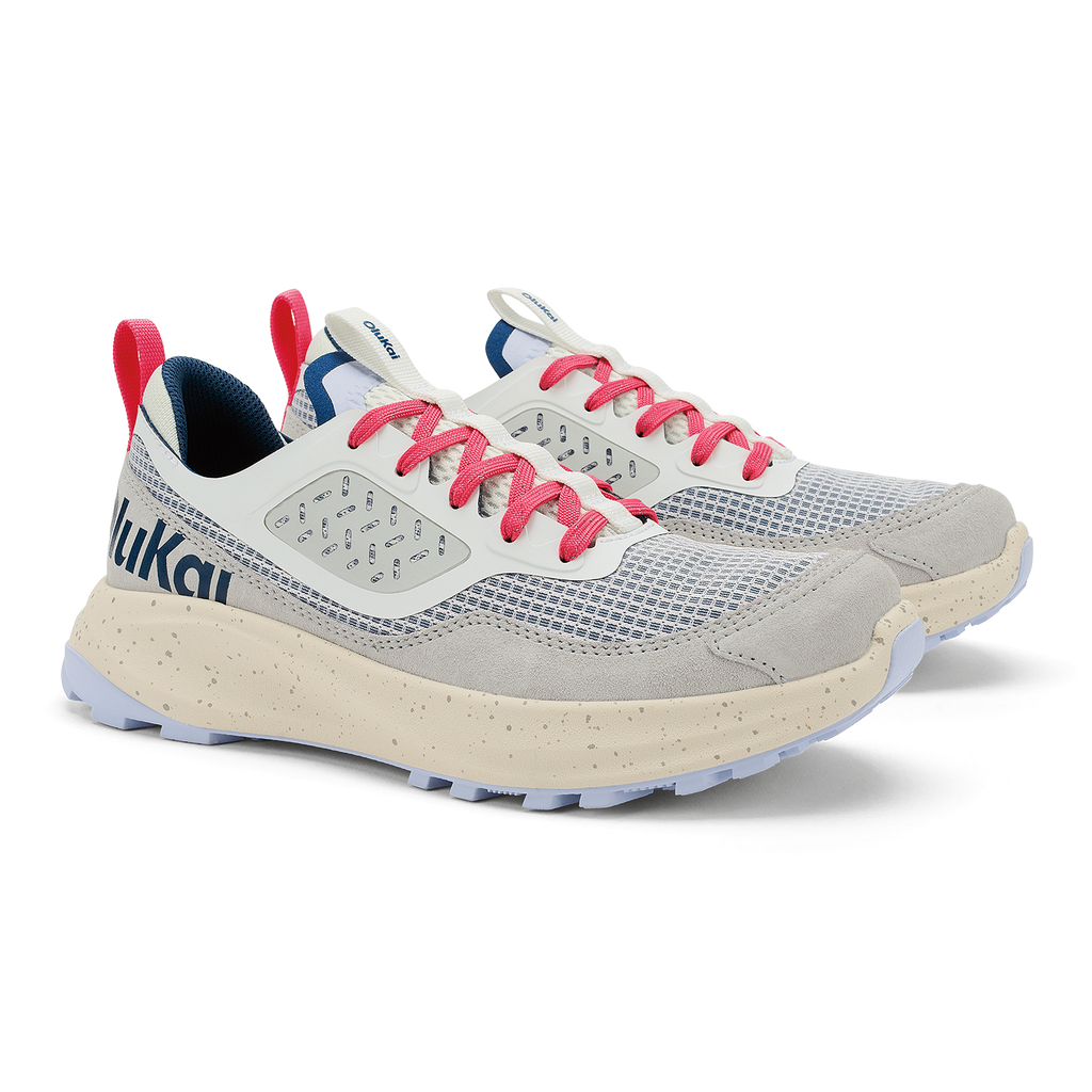Makiki Women's All-Terrain Athletic Shoes - Bright White / Coastal Blue