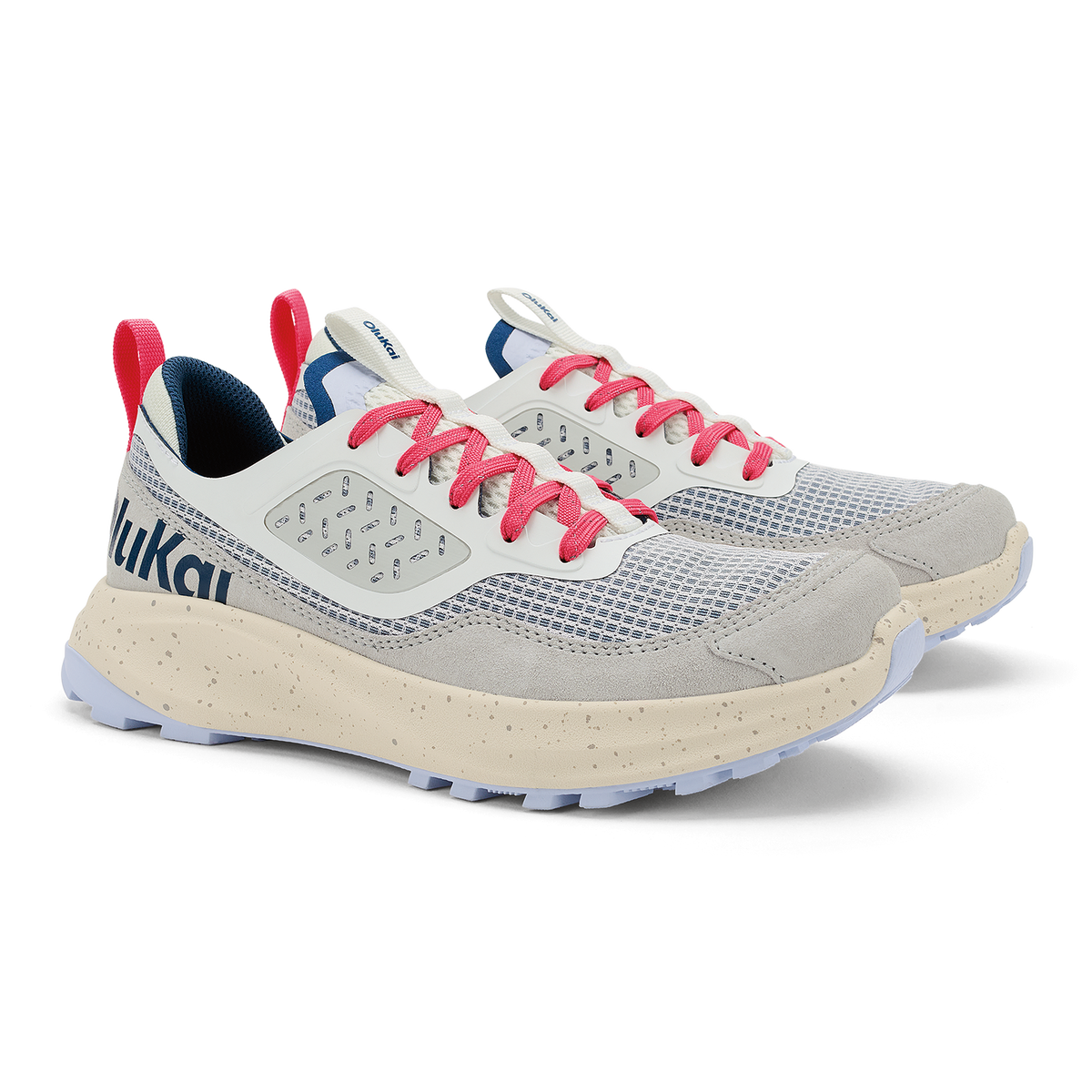 Makiki Women's All-Terrain Athletic Shoes - Bright White / Coastal Blue