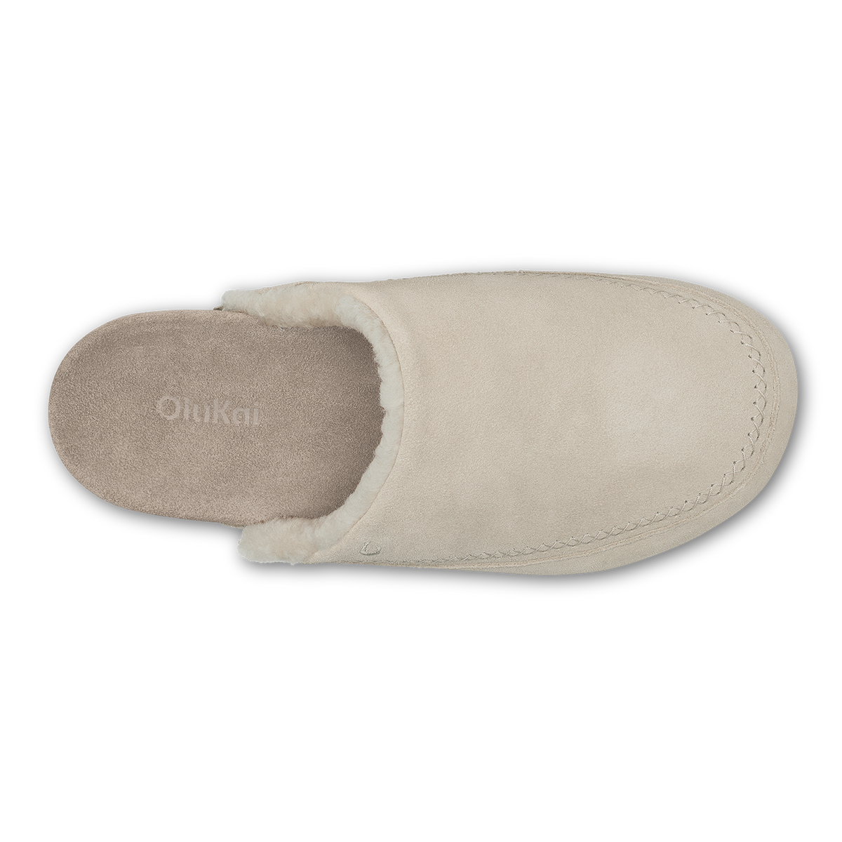 Kipea Malie Women's Mule Slipper - Ecru / Taupe Grey