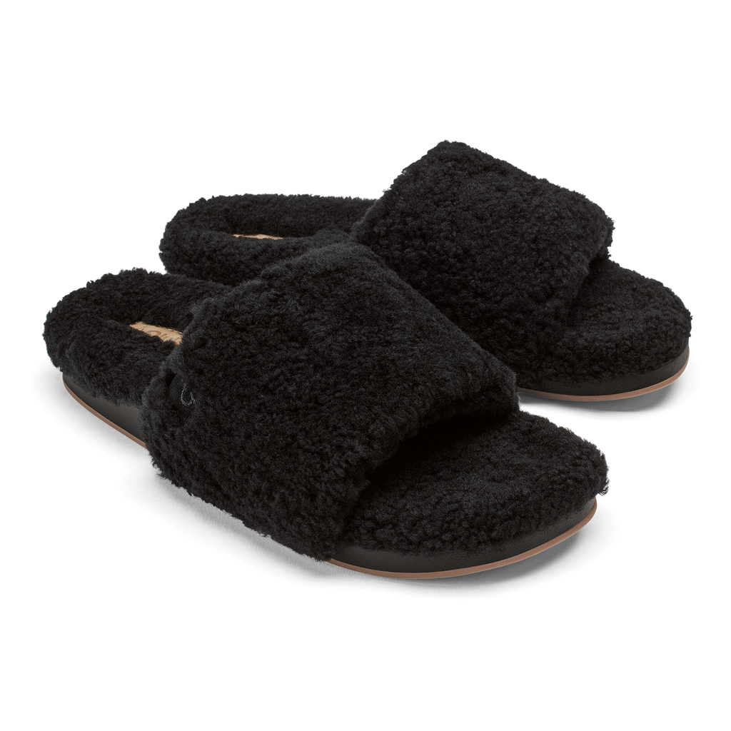 Kipea Ulana Women's Slide Sandals - Black / Black