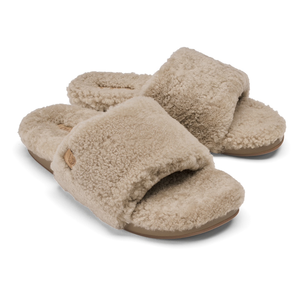 Kipea Ulana Women's Slide Sandals - Tan / Tan