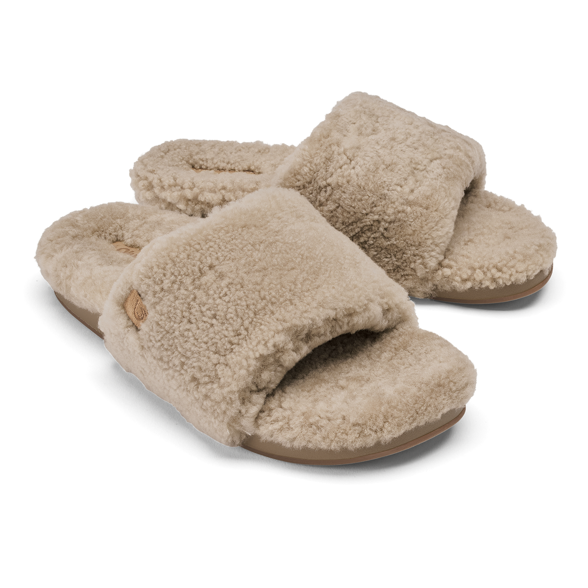 Kipea Ulana Women's Slide Sandals - Tan / Tan