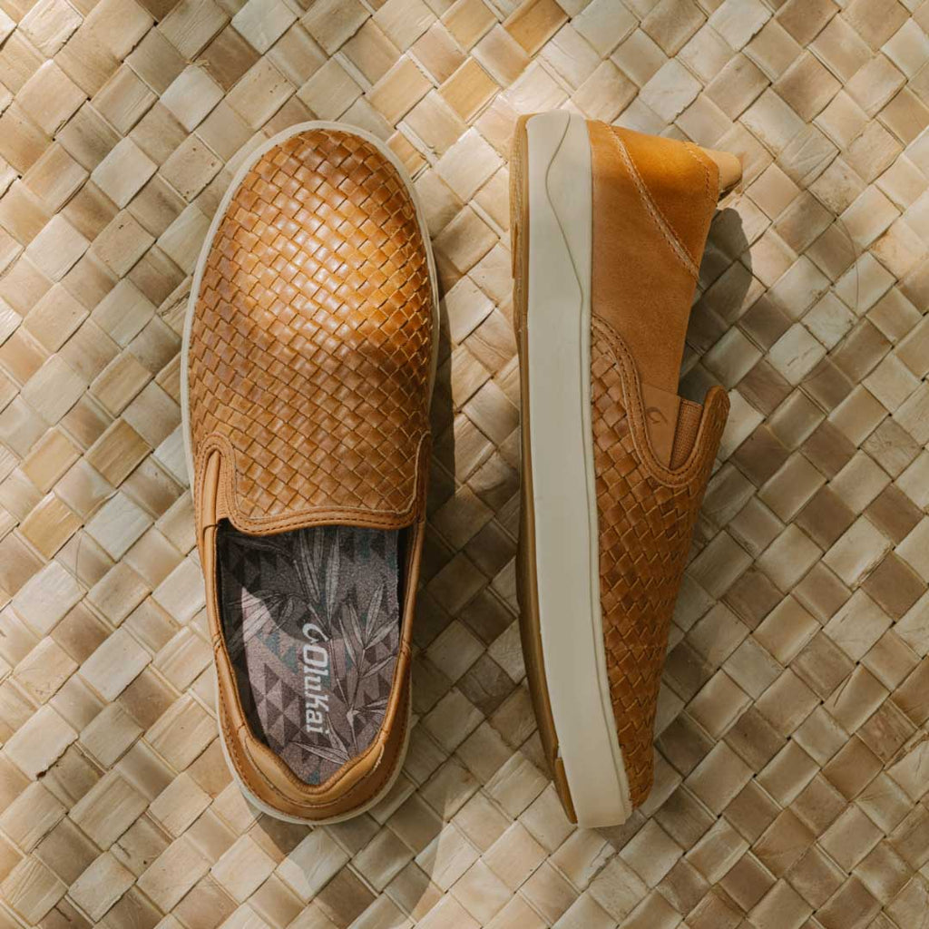 Laeahi Lauhala Men's Woven Leather Shoes - Fox