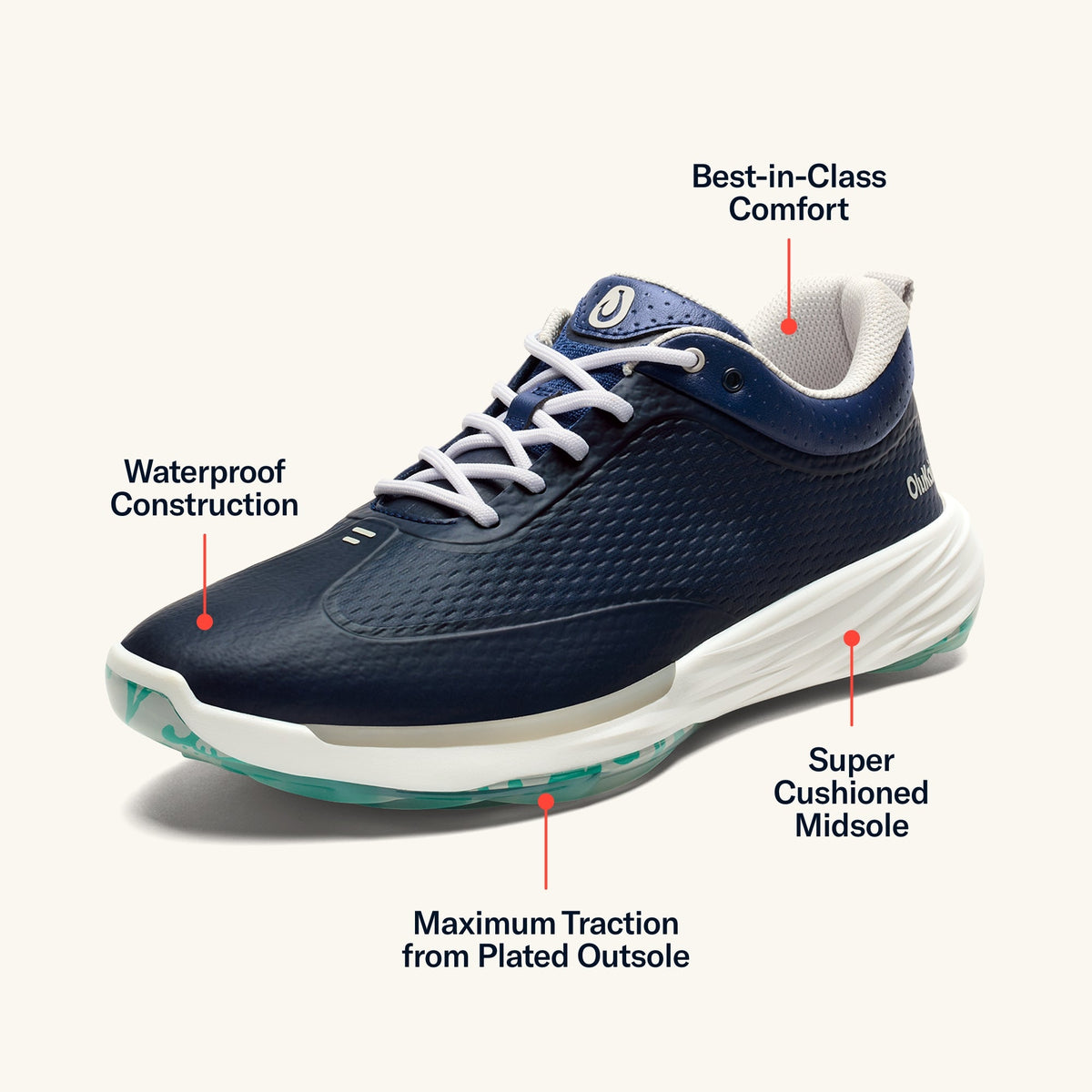 Makena Wp Men's Performance Golf Shoes - Mood Indigo