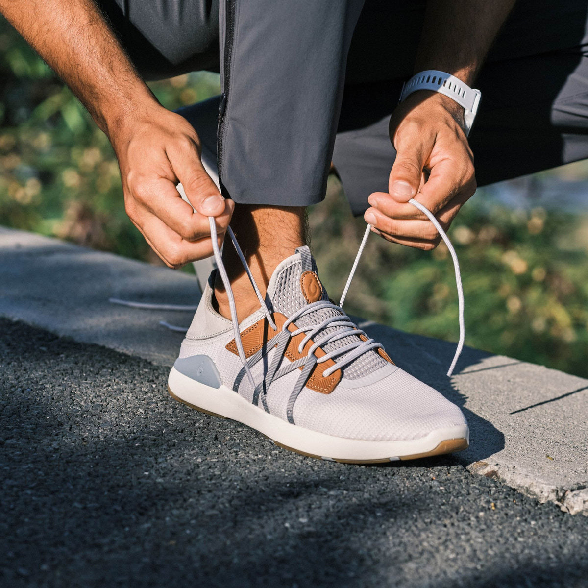 Mio Li Men's Everyday Athletic Shoes - Mist Grey / Poi