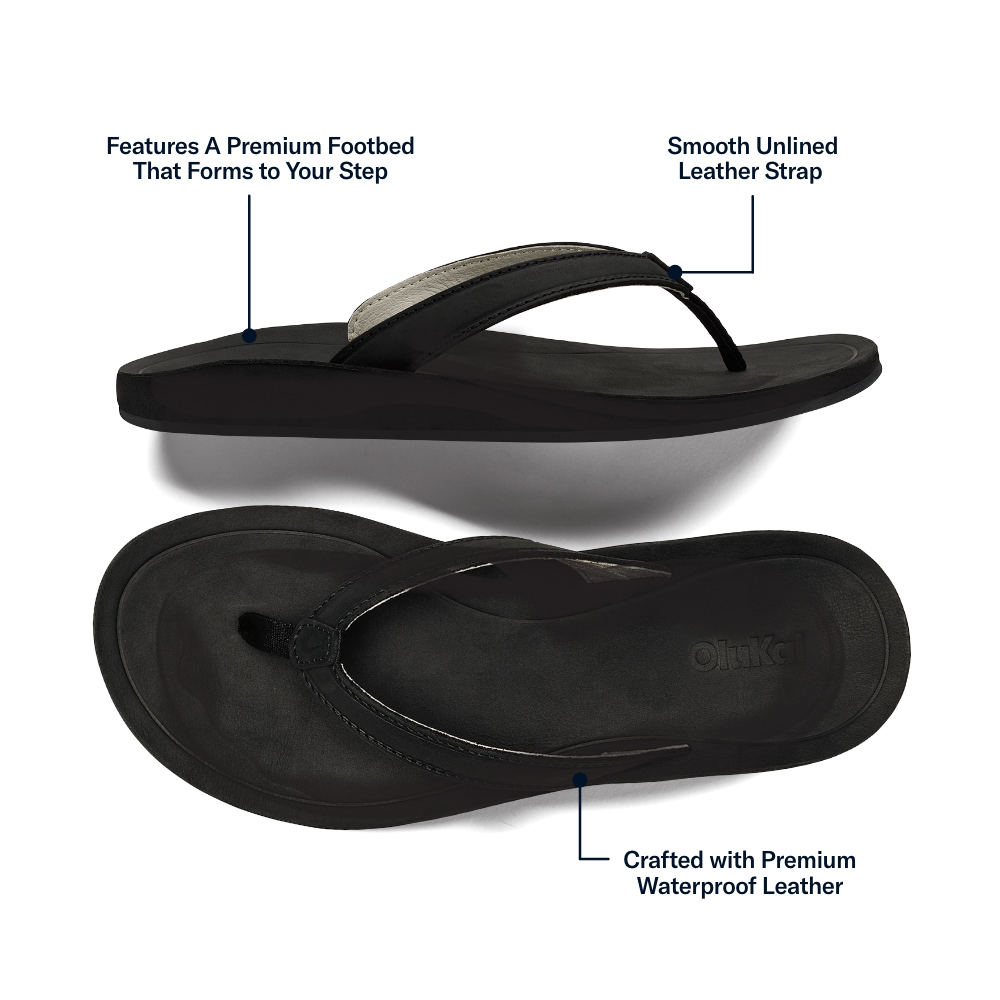 Southshore Women's Leather Sandals - Lava Rock