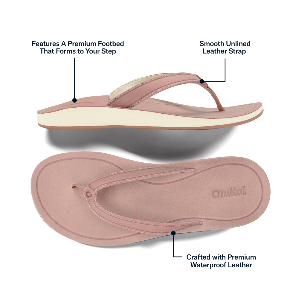 Southshore Women's Leather Sandals - Soft Pink