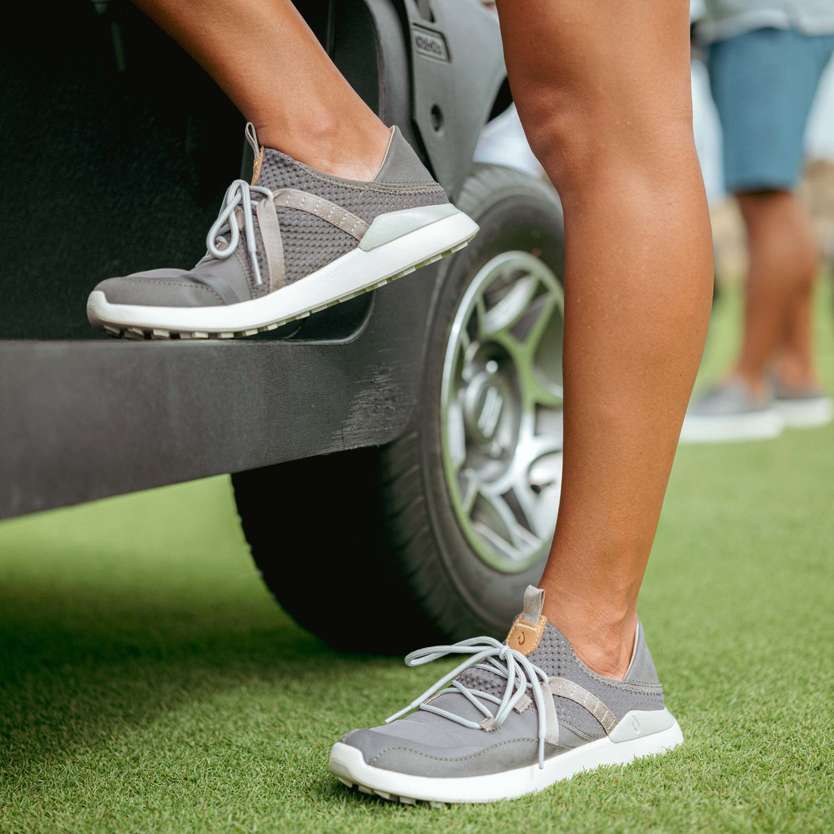 Kawela Women's Breathable Golf Shoes - Pavement / Mist Grey